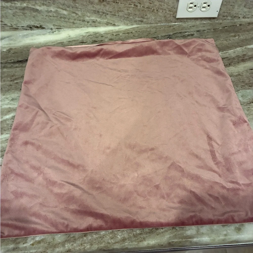 Plush Pink Velvet Pillow Cover